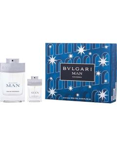 Bvlgari Man Rain Essence Eau De Parfum Spray 3.4 Oz & Eau De Parfum Spray 0.5 Oz For Men