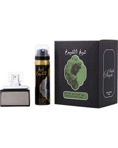 Lattafa Sheikh Al Shuyukh Eau De Parfum Spray 1.7 Oz & Deodorant Spray 1.7 Oz (black Edition) For Unisex