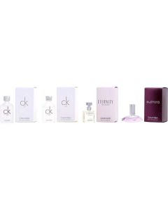 Calvin Klein Variety 4 Piece Womens Mini Variety With Ck One Edt 0.33 Oz X 2 & Eternity Edp 0.17 Oz & Euphoria Edp 0.17 Oz And All Are Minis For Women