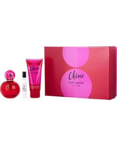 Kate Spade Cherie Eau De Parfum Spray 3.4 Oz & Body Lotion 3.4 Oz & Eau De Parfum Spray 0.25 Oz Mini For Women