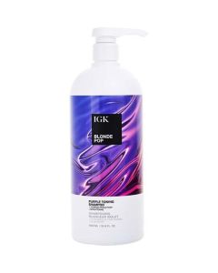 Igk Blonde Pop Purple Toning Shampoo 33.8 Oz For Women