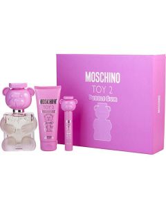 Moschino Toy 2 Bubble Gum Edt Spray 3.4 Oz & Body Lotion 3.4 Oz & Edt Spray 0.33 Oz Mini For Unisex