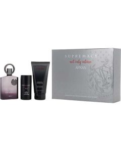 Afnan Supremacy Not Only Intense Extrait De Parfum Spray 3.4 Oz & Deodorant Stick 2.5 Oz & Shower Gel 5 Oz For Men