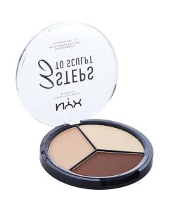 Nyx 3 Steps To Sculpt Face Sculpting Palette - Light -15.3g/0.54oz For Women