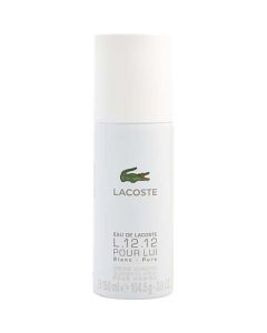 Lacoste L.12.12 Blanc Pure Deodorant Spray 3.6 Oz For Men