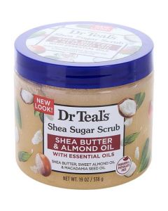 Dr. Teal's Shea Sugar Scrub - Shea Butter & Almond Oil With Essential Oils --538g/19oz For Unisex