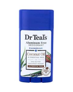 Dr. Teal's Aluminum Free Deodorant - Magnesium+ Coconut Oil & Essential Oils --75g/2.65oz For Unisex