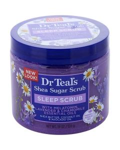 Dr. Teal's Shea Sugar Scrub - Melatonin Sleep Scrub With Essential Oils --538g/19oz For Unisex