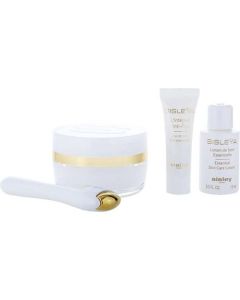 Sisley Sisleya L'integral Anti-age Eye And Lip Contour Cream Discovery Set: Sisleya L'integral Anti-age Eye And Lip Contour Cream 15ml +  Sisleya Essential Skin Care Lotion 15ml + L'intégral Anti-age 4ml + Massage Tool --4pcs For Women