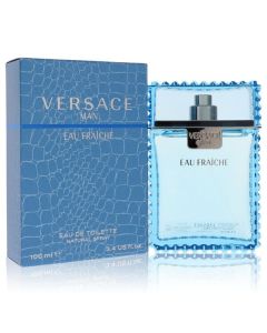 Versace Man by Versace Eau Fraiche Eau De Toilette Spray (Blue) 3.4 oz for Men