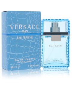 Versace Man by Versace Eau Fraiche Eau De Toilette Spray (Blue) 1 oz for Men