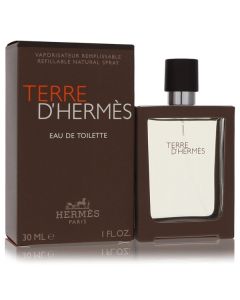 Terre D'Hermes by Hermes Eau De Toilette Spray Spray Refillable 1 oz for Men