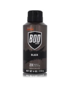 Bod Man Black by Parfums De Coeur Body Spray 4 oz for Men