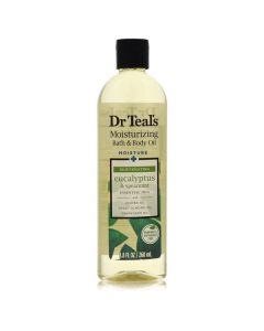 Dr Teal's Bath Additive Eucalyptus Oil by Dr Teal's Pure Epson Salt Body Oil Relax & Relief with Eucalyptus & Spearmint 8.8 oz for Women