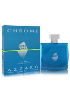 Chrome Under The Pole by Azzaro Eau De Toilette Spray (Alcohol Free) 3.4 oz for Men