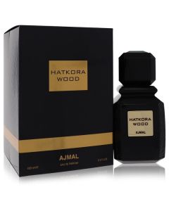 Hatkora Wood by Ajmal Eau De Parfum Spray (Unisex) 3.4 oz for Men