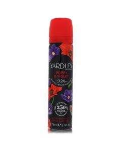 Yardley Poppy & Violet by Yardley London Body Fragrance Spray 2.6 oz for Women