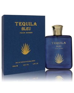 Tequila Pour Homme Bleu by Tequila Perfumes Eau De Parfum Spray 3.3 oz for Men