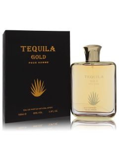 Tequila Pour Homme Gold by Tequila Perfumes Eau De Parfum Spray 3.3 oz for Men