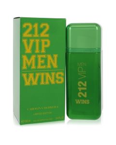 212 Vip Wins by Carolina Herrera Eau De Parfum Spray (Limited Edition) 3.4 oz for Men