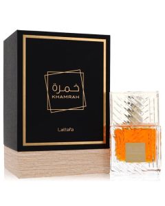 Lattafa Khamrah by Lattafa Eau De Parfum Spray (Unisex) 3.4 oz for Men