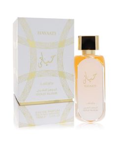 Lattafa Hayaati Gold Elixir by Lattafa Eau De Parfum Spray (Unisex) 3.4 oz for Women