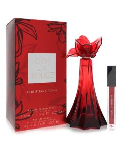 Christian Siriano Ooh La Rouge by Christian Siriano Eau De Parfum Spray + 0.21 oz Red Lip Gloss 3.4 oz for Women