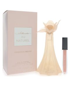 Christian Siriano Au Naturel by Christian Siriano Eau De Parfum Spray + 0.21 oz Nude Lip Gloss 3.4 oz for Women