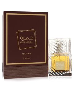 Lattafa Khamrah Qahwa by Lattafa Eau De Parfum Spray (Unisex) 3.4 oz for Men