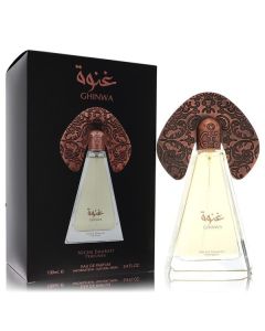 Niche Emarati Ghinwa by Lattafa Eau De Parfum Spray (Unisex) 3.4 oz for Women