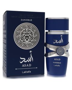 Lattafa Asad Zanzibar by Lattafa Eau De Parfum Spray 3.4 oz for Men