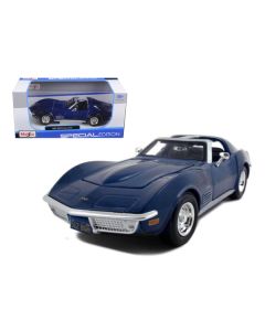 1970 Chevrolet Corvette Blue 1/24 Diecast Model Car by Maisto