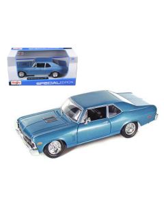 1970 Chevrolet Nova SS Coupe Blue 1/24 Diecast Model Car by Maisto