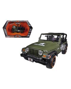 Jeep Wrangler Rubicon Harley Davidson Green 1/27 Diecast Model by Maisto