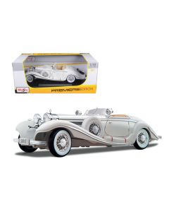 1936 Mercedes Benz 500 K Special Roadster White 1/18 Diecast Model Car by Maisto