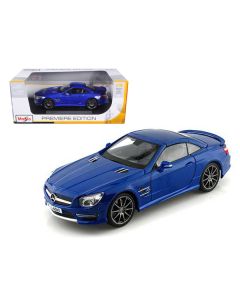 2012 Mercedes SL 63 AMG Blue 1/18 Diecast Car Model by Maisto