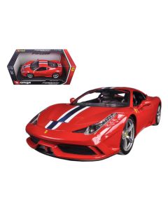 Ferrari 458 Speciale Red 1/18 Diecast Model Car by Bburago