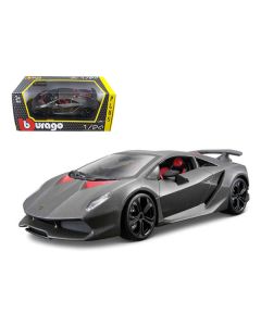 Lamborghini Sesto Elemento Matt Grey 1/24 Diecast Car Model by Bburago