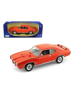 1969 Pontiac GTO Judge Orange 1/18 Diecast Model Car by Motormax