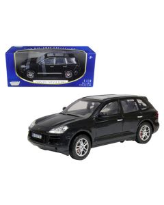 2008 Porsche Cayenne Turbo Metallic Black 1/18 Diecast Model Car by Motormax