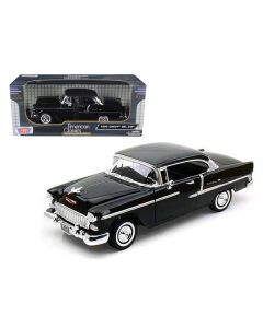 1955 Chevrolet Bel Air Hard Top Black 1/18 Diecast Car Model by Motormax