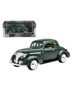 1939 Chevrolet Coupe Green 1/24 Diecast Model Car by Motormax