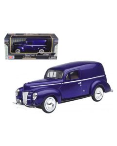 1940 Ford Sedan Delivery Purple Metallic 1/24 Diecast Model Car by Motormax