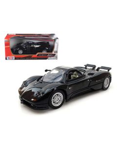 Pagani Zonda C12 Black 1/24 Diecast Car Model by Motormax