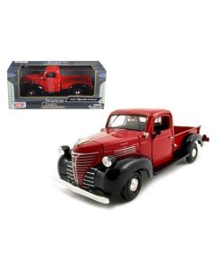 1941 Plymouth Pickup Red 1/24 Diecast Model Car by Motormax