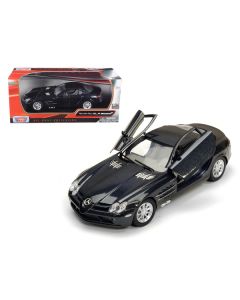 Mercedes Mclaren SLR Metallic Black 1/24 Diecast Model Car by Motormax