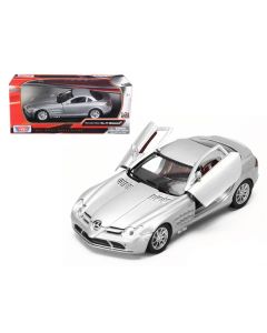 Mercedes McLaren SLR Silver 1/24 Diecast Model Car by Motormax