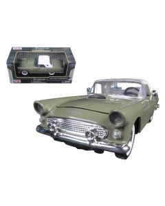 1956 Ford Thunderbird Soft Top Green 1/24 Diecast Car Model by Motormax 