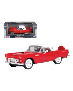 1956 Ford Thunderbird Red 1/24 Diecast Car Model by Motormax