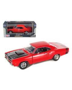 1969 Dodge Coronet Super Bee Red 1/24 Diecast Model Car by Motormax